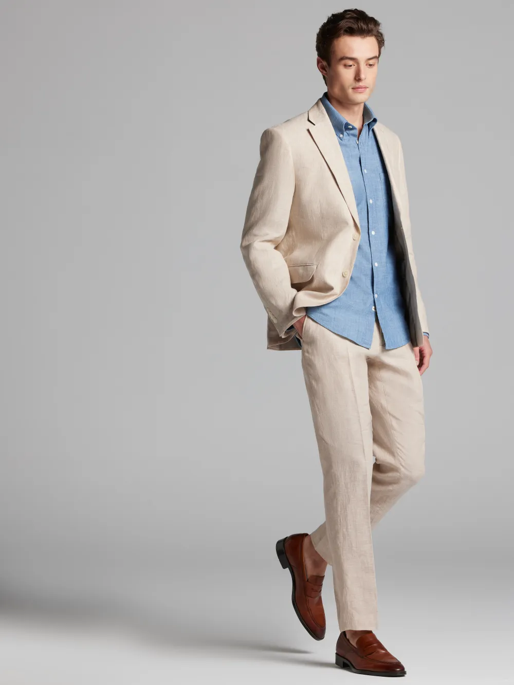 Tommy Hilfiger Modern Fit Linen Suit Jacket