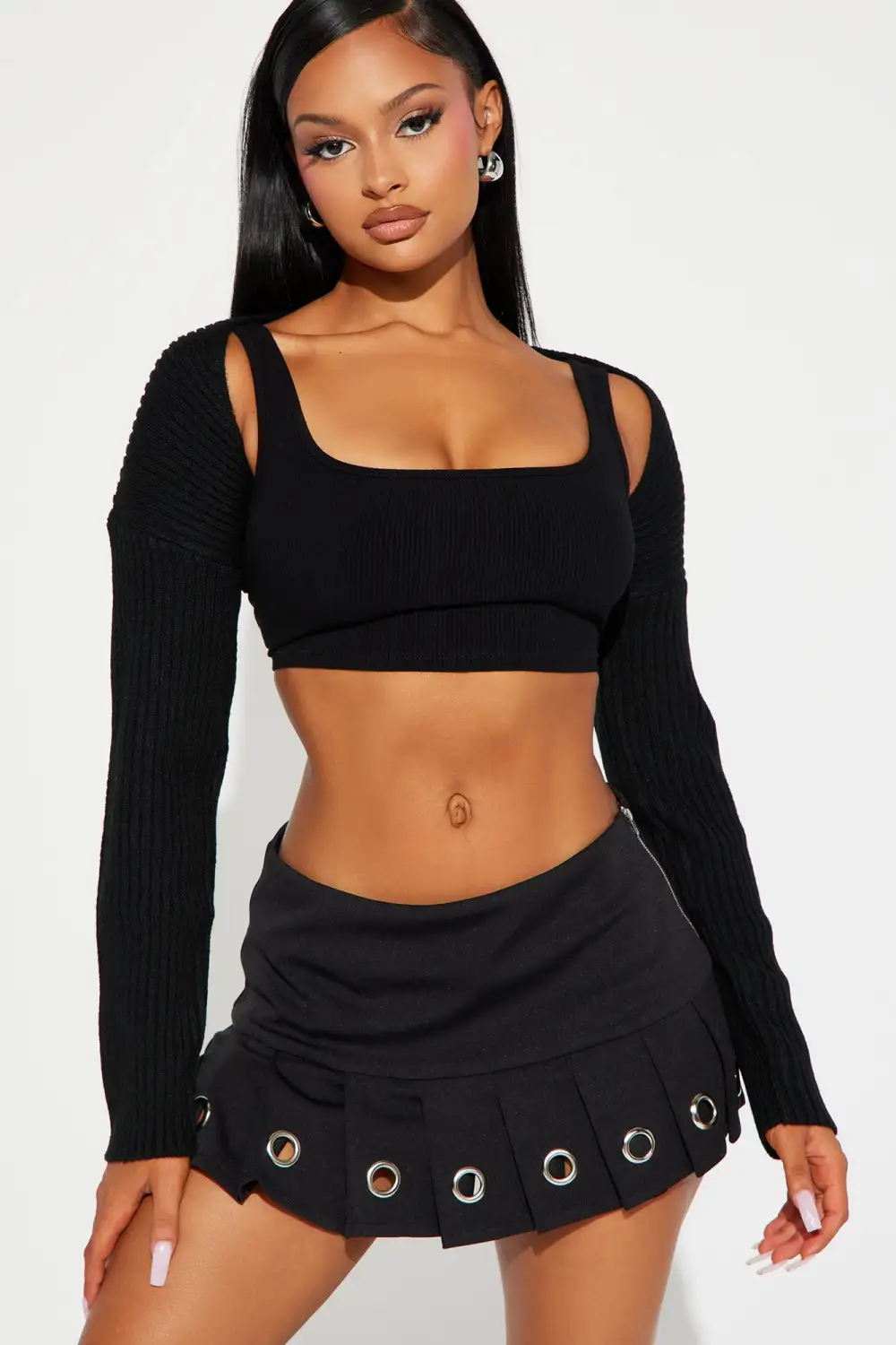 Robyn Bolero Sweater - Black