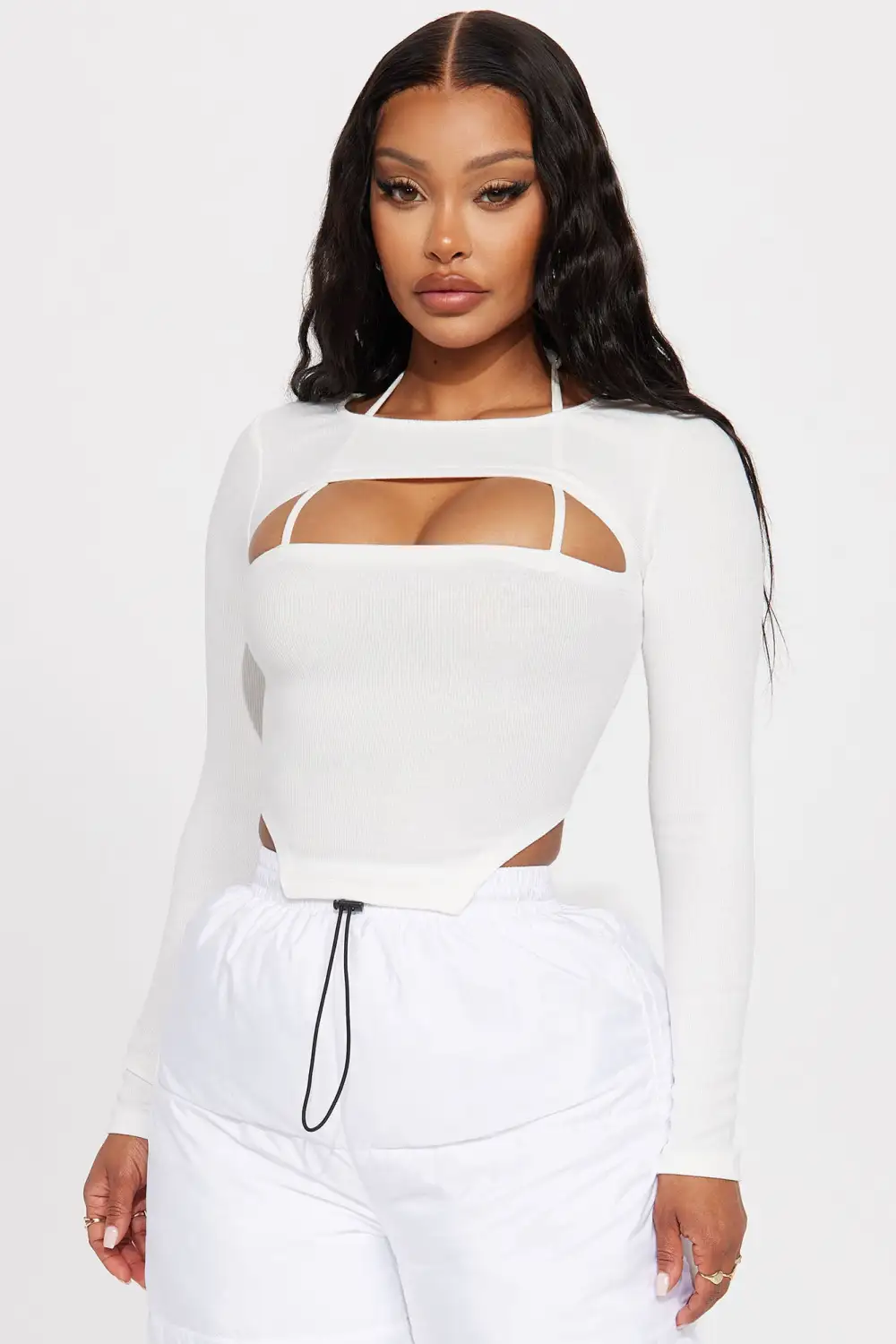 Jordan Cut Out Top - White