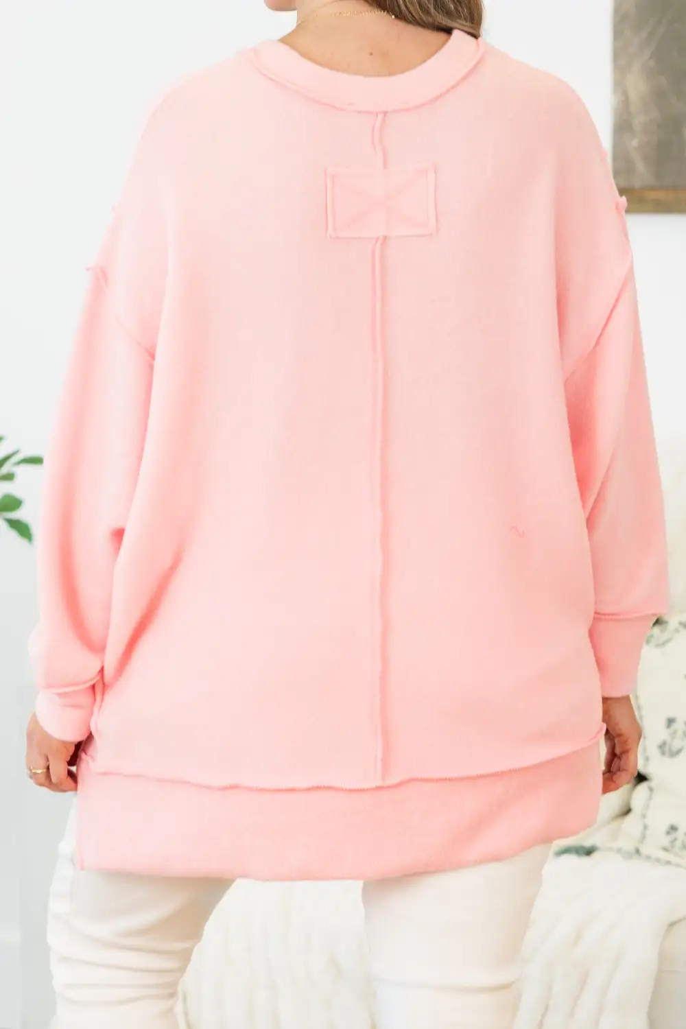 Say Hello Sweater, Dark Pink