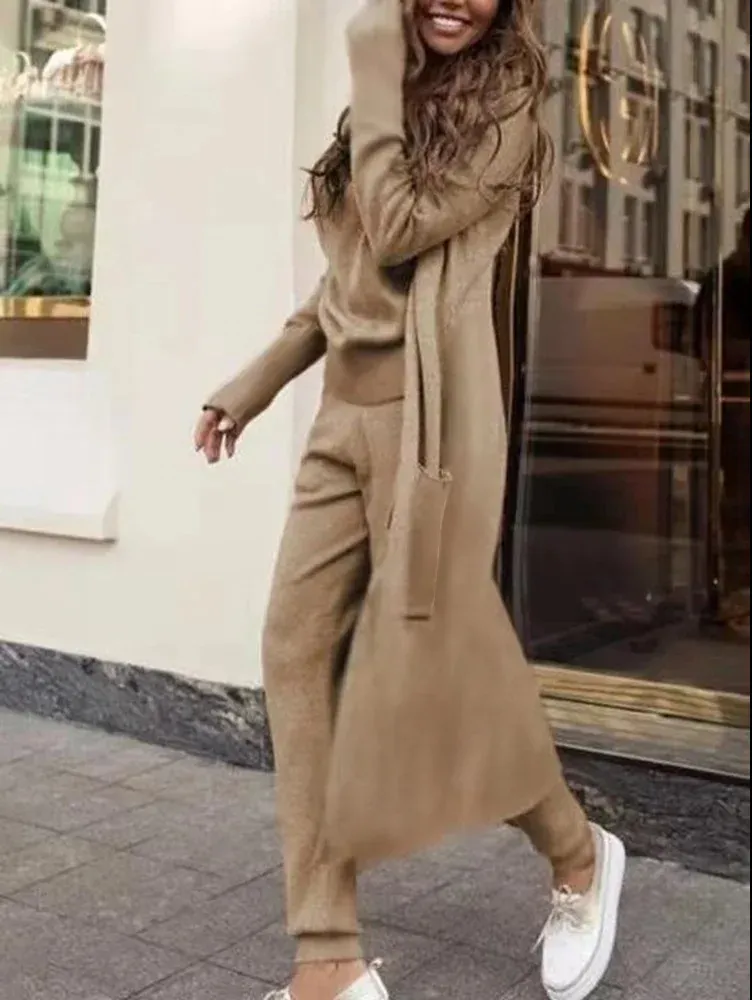 (Clearance Sale⚡)  Three-Piece Fashion Solid Color Temperament