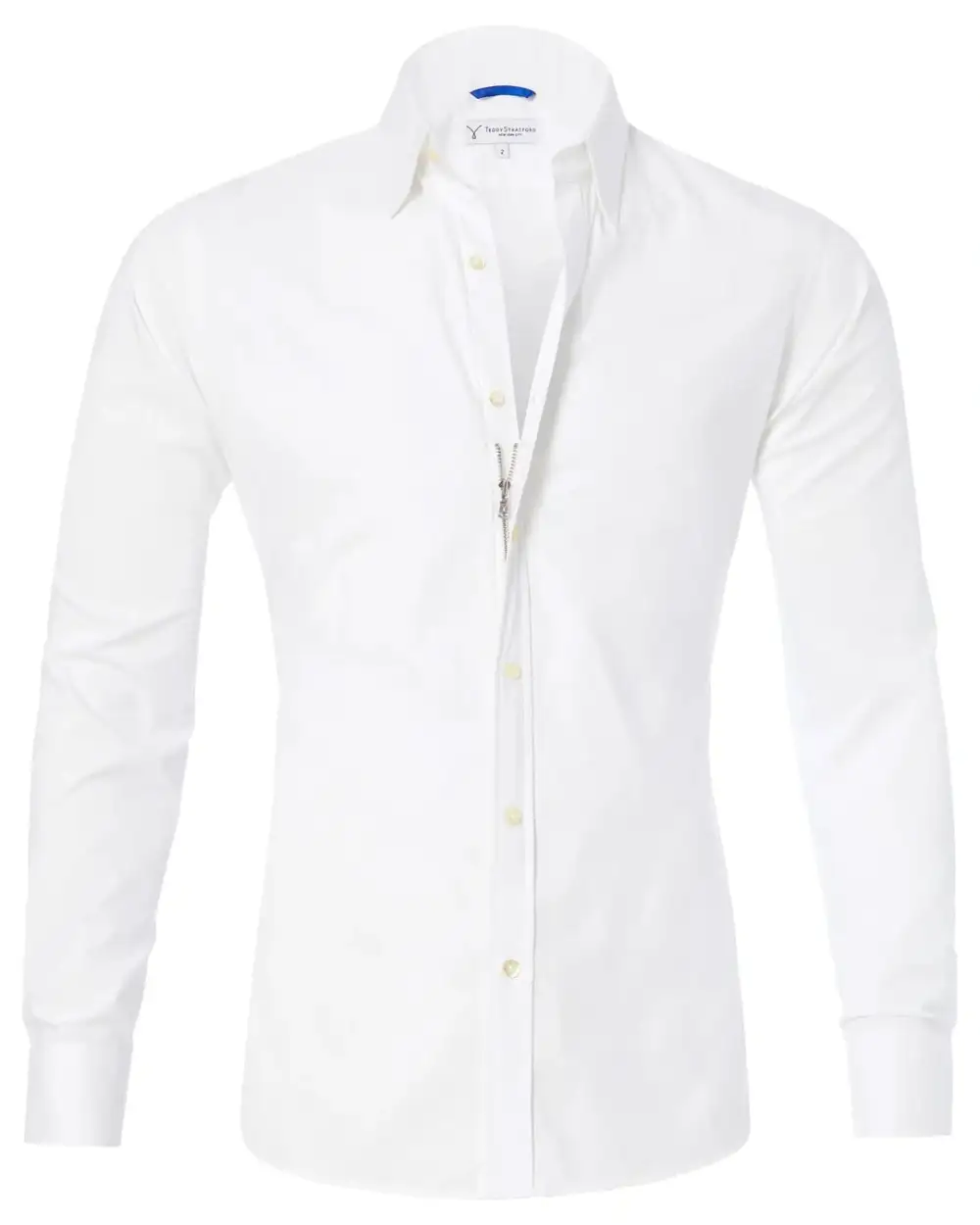 Men’s Zipper Oxford Shirt – Classic Style, Modern Comfort