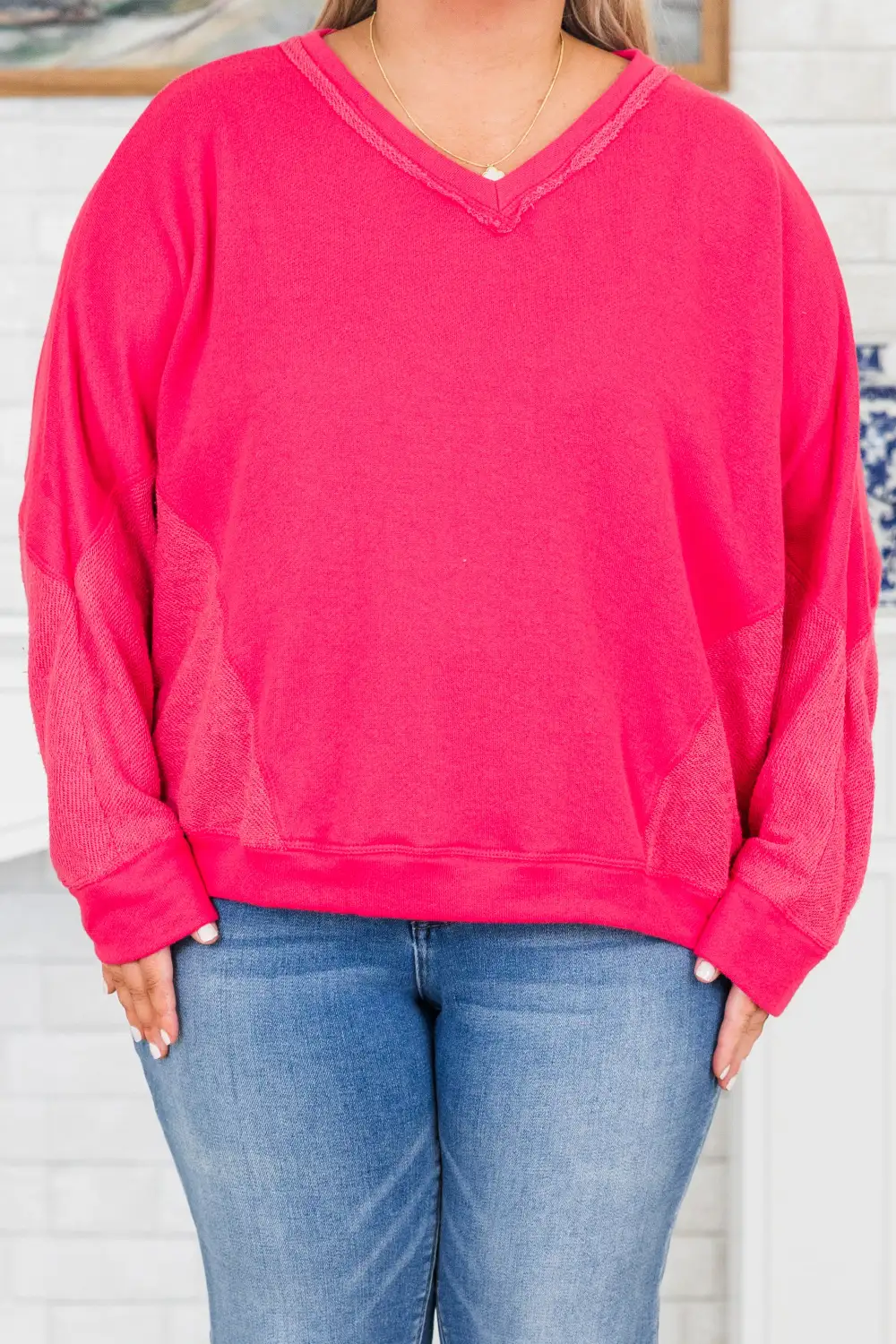 Get Together Sweater, Fuchsia