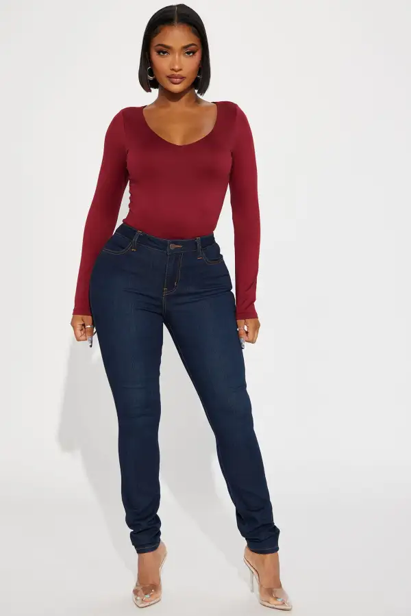 Myra Double Lined Top - Wine