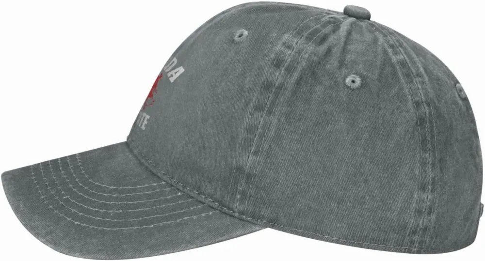 Make Canada 51st State Hat Washed Denim Unisex Fashion Trucker Baseball Cap