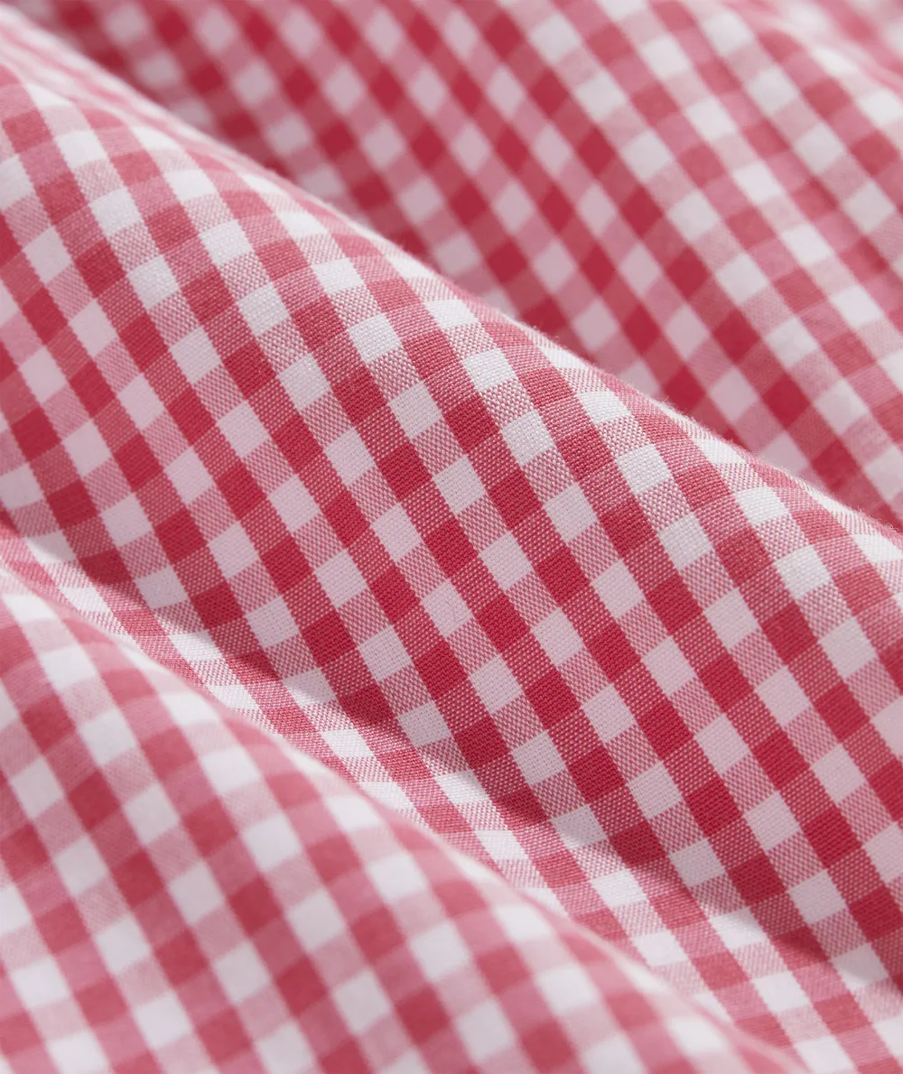 Stretch Poplin Gingham Shirt