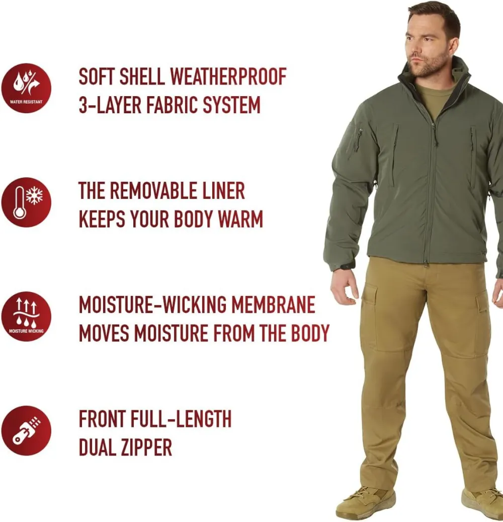 3-in-1 Spec Ops Soft Shell Jacket - Ultimate Weather Defense with Removable Fleece Liner