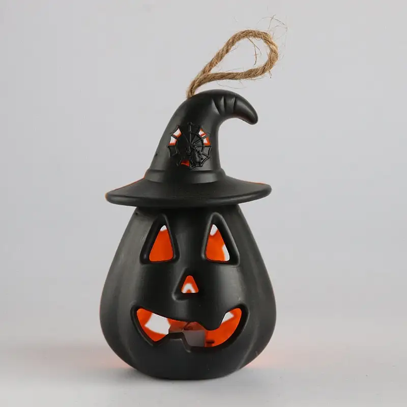 Halloween LED Hanging Pumpkin Lantern Lights Ghost Lights Skeleton Candle Lantern Lights Halloween Party Horror Props Home Decor