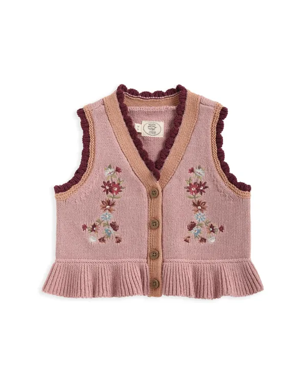 Laura Ashley Knitted Waistcoat