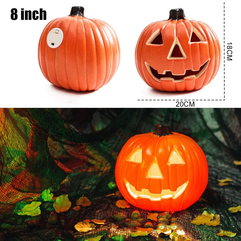 Halloween Pumpkin Led Light Lamp Creative Lantern Decoration Flashing Light Gypsophila Ghost Festival Dress Up Glowing