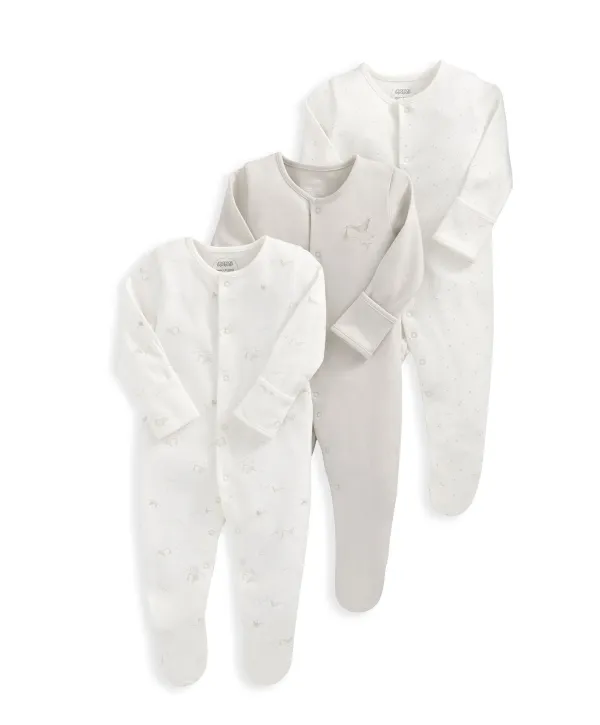 Stork Sleepsuits (Set of 3)