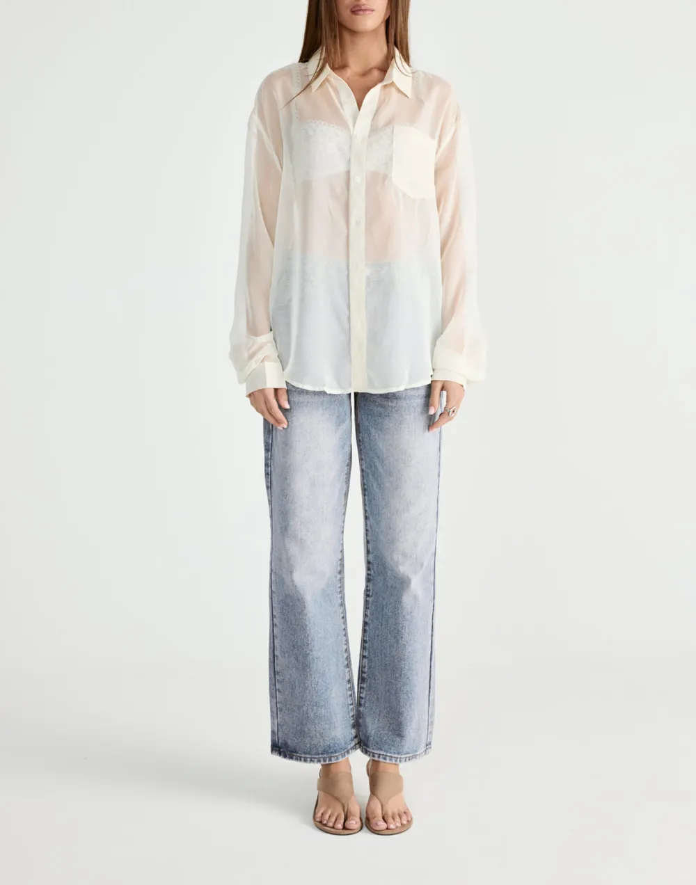 Fashionable Transparent Women's Shirt