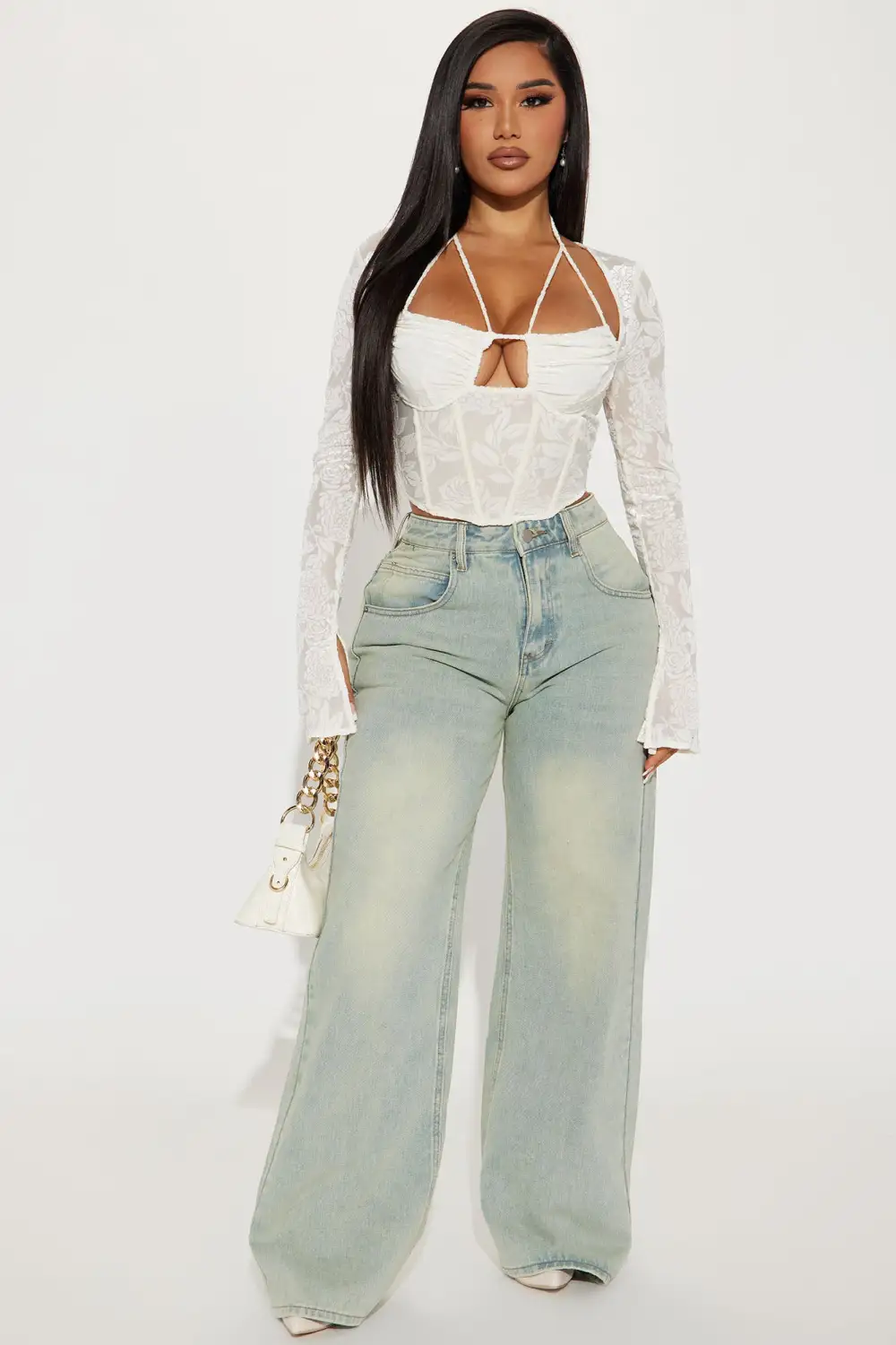 Avery Corset Top - Ivory