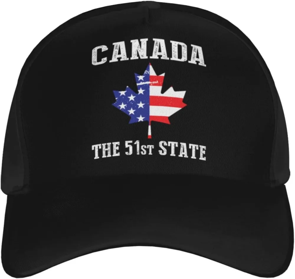 Canada 51st State Hat Adjustable Snapback Athletic Baseball Fitted Cap