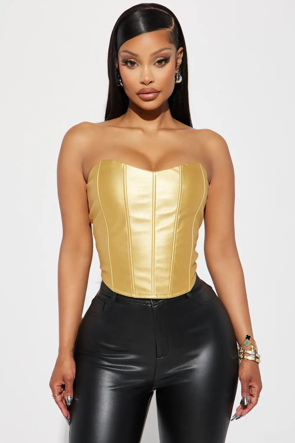 Keep On Lookin Corset - Gold