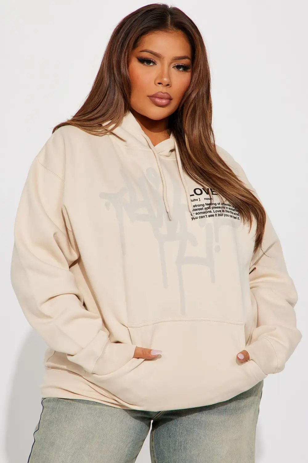 Definition Of Love Hoodie - Sand