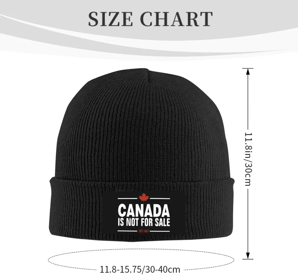 Canada is Not for Sale Unisex Beanie Knit Hat Winter Warm Skull Cap