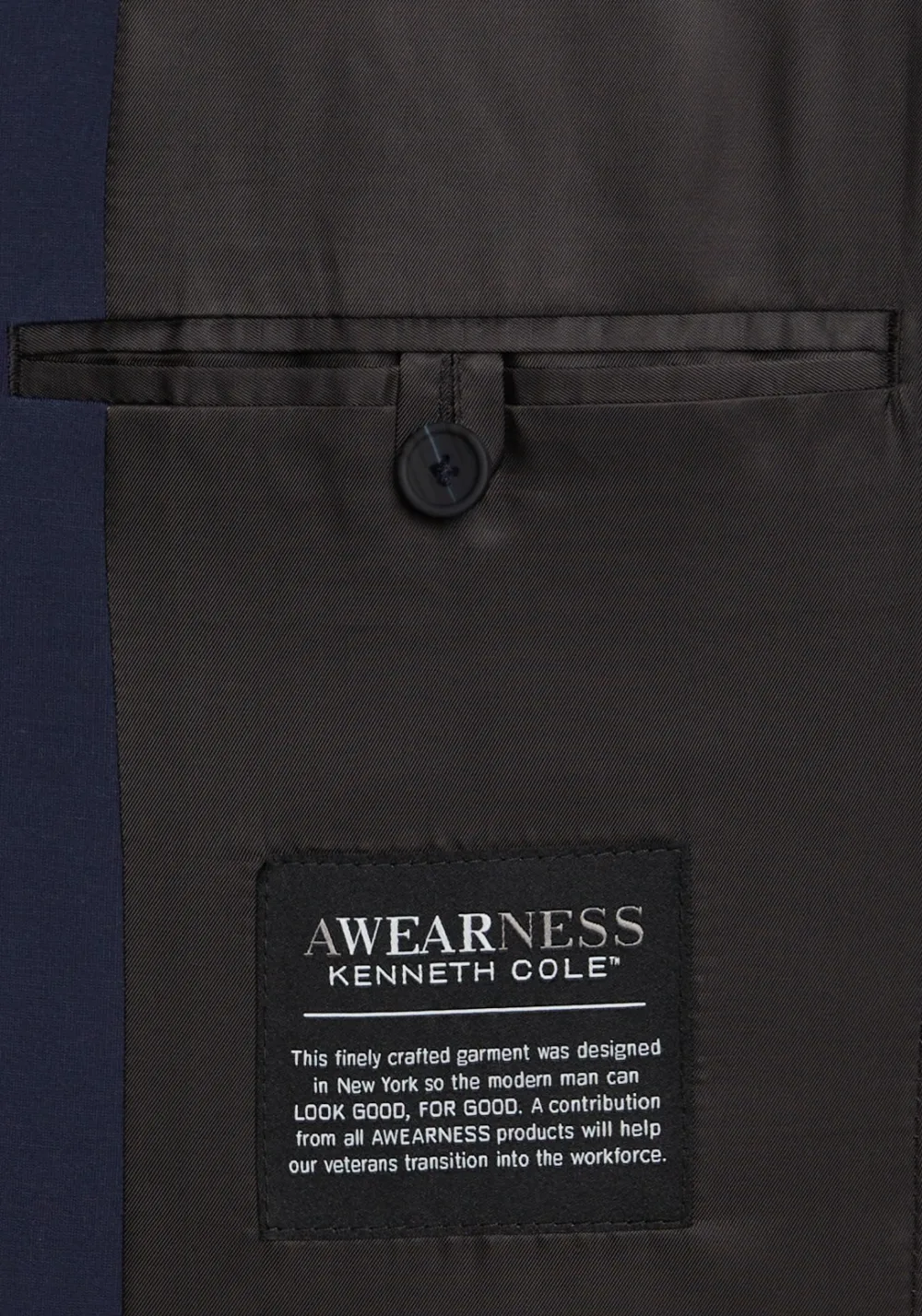 Awearness Kenneth Cole Slim Fit Knit Suit Jacket