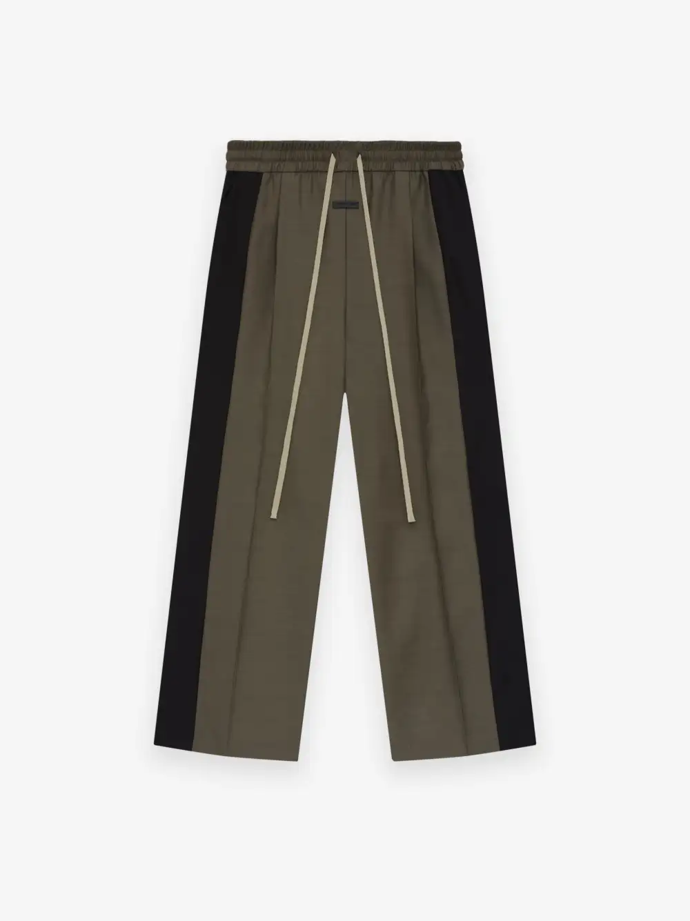 Wool Silk Side Stripe Pants