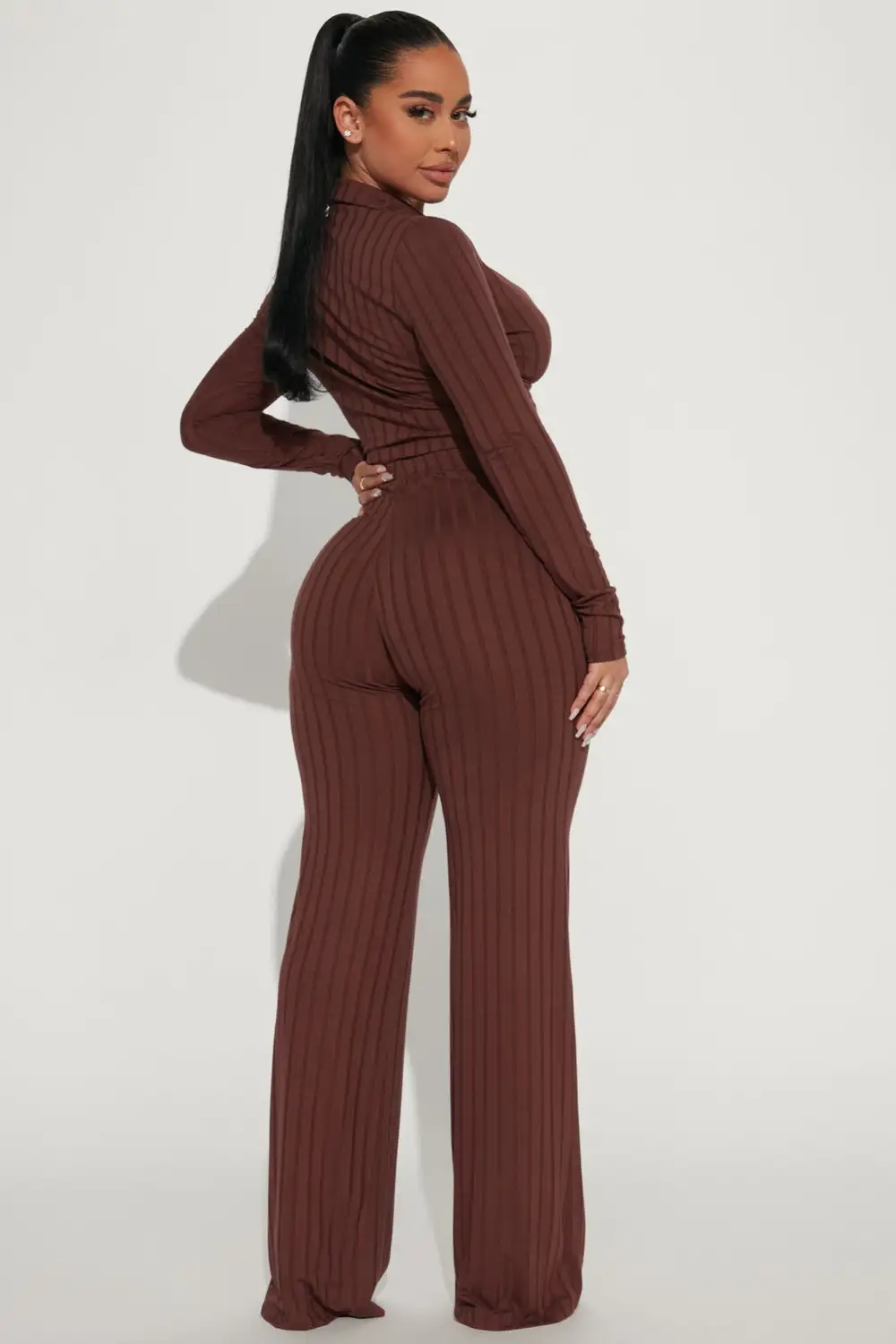 Call Again Pant Set - Brown