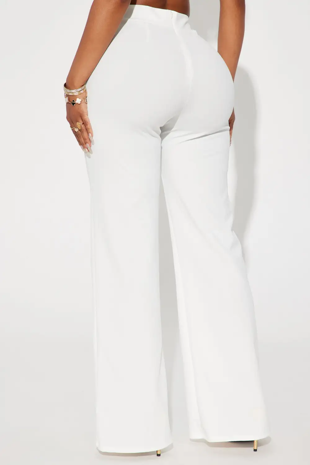 Petite Call It Even Wide Leg Dress Pants - White