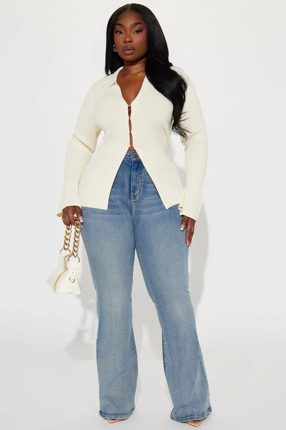 Gemma Sculpting Stretch Flare Jeans - Vintage Wash