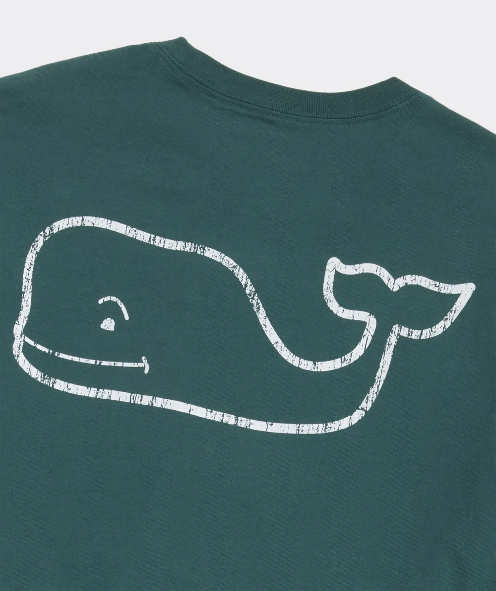 Vintage Whale Long-Sleeve Pocket Tee