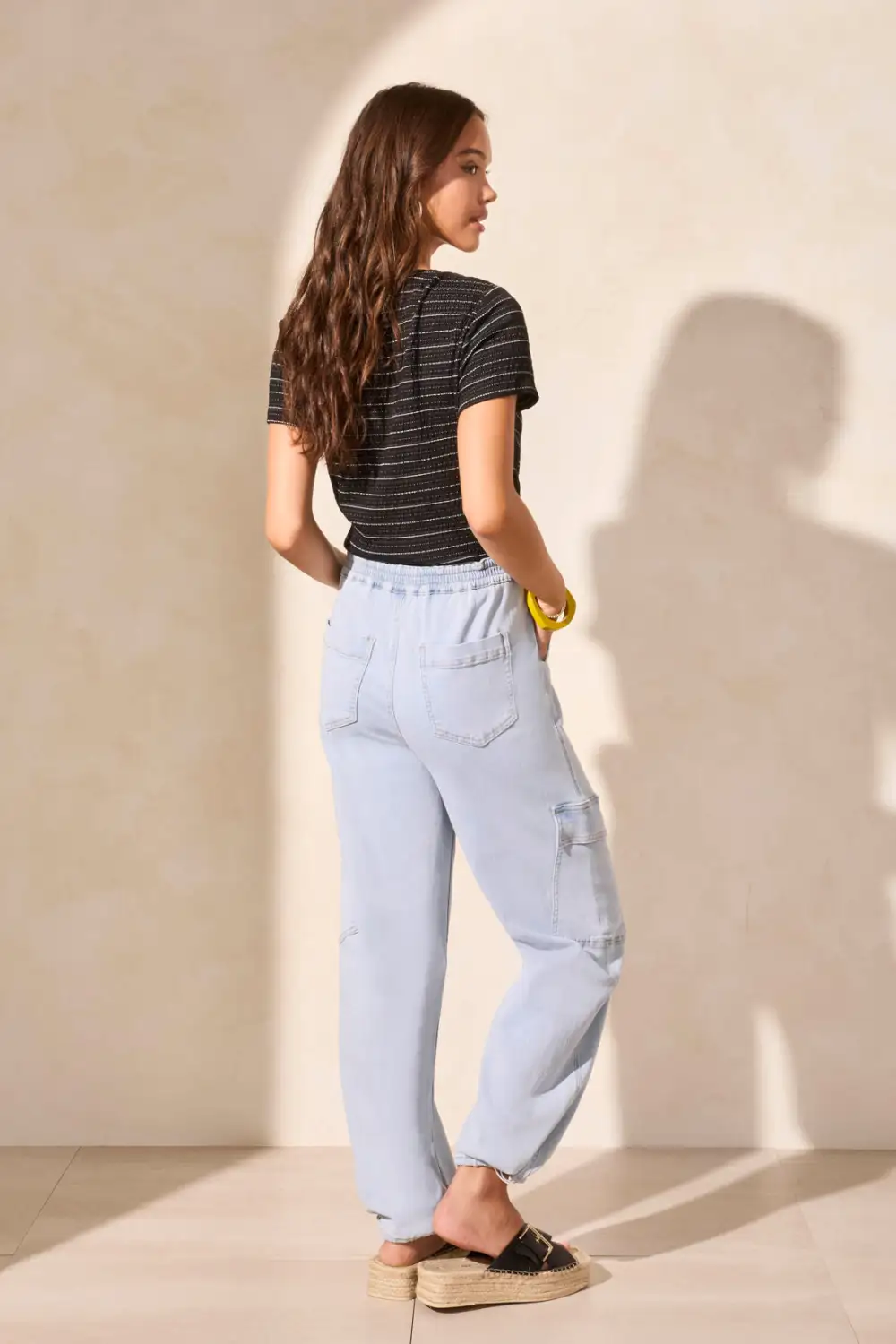 Audrey Wear 2 Ways Cargo Joggers-Bluewhite