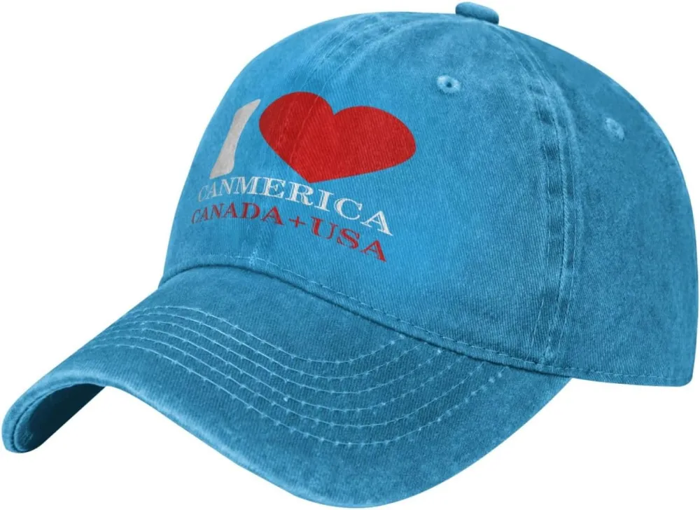 Funny Trump Oh Canada! 51st States Low Profile Cap Denim Hat