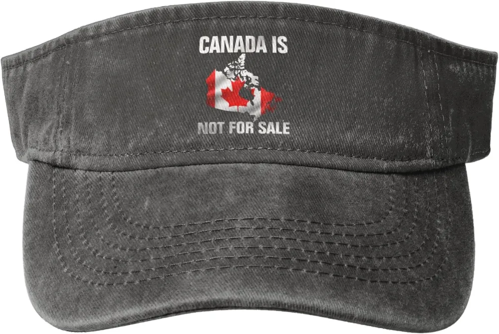 Canada is Not for Sale Sport Sun Visor Hats Empty Top Baseball Cap Cotton