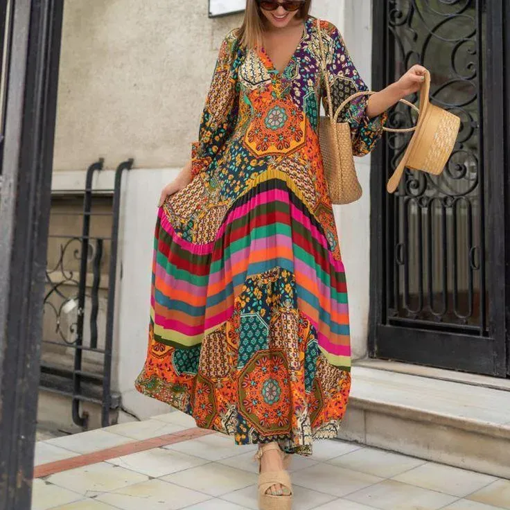 Sing it Louder Printed Maxi Dress