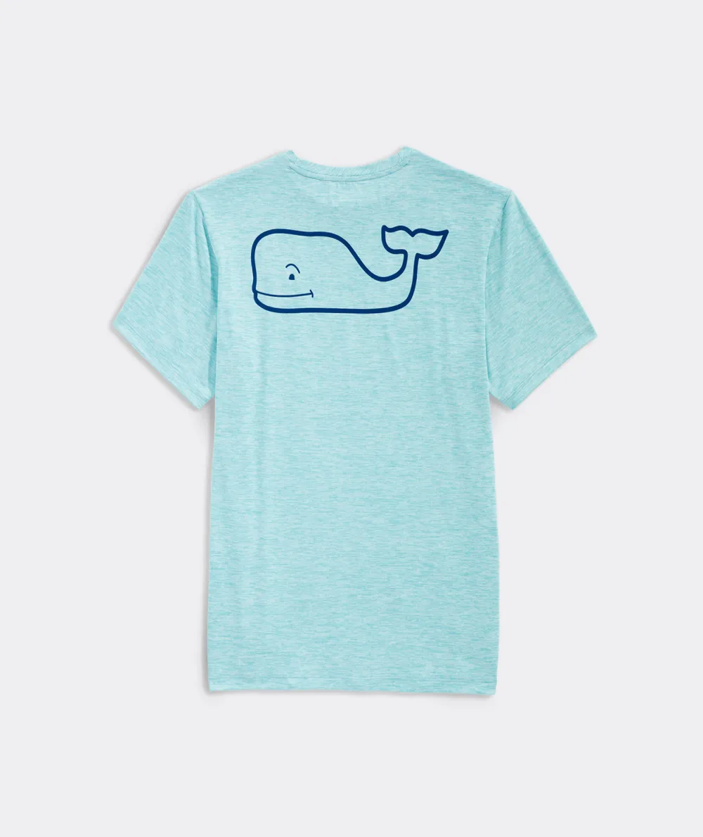 Whale Logo Short-Sleeve Harbor Performance Tee