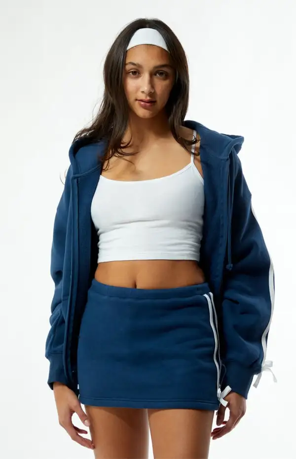 PacSun Bowtie Sweat Mini Skirt