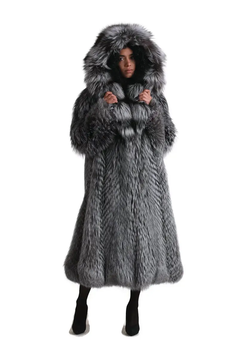 Silver Fox Fur Jacket