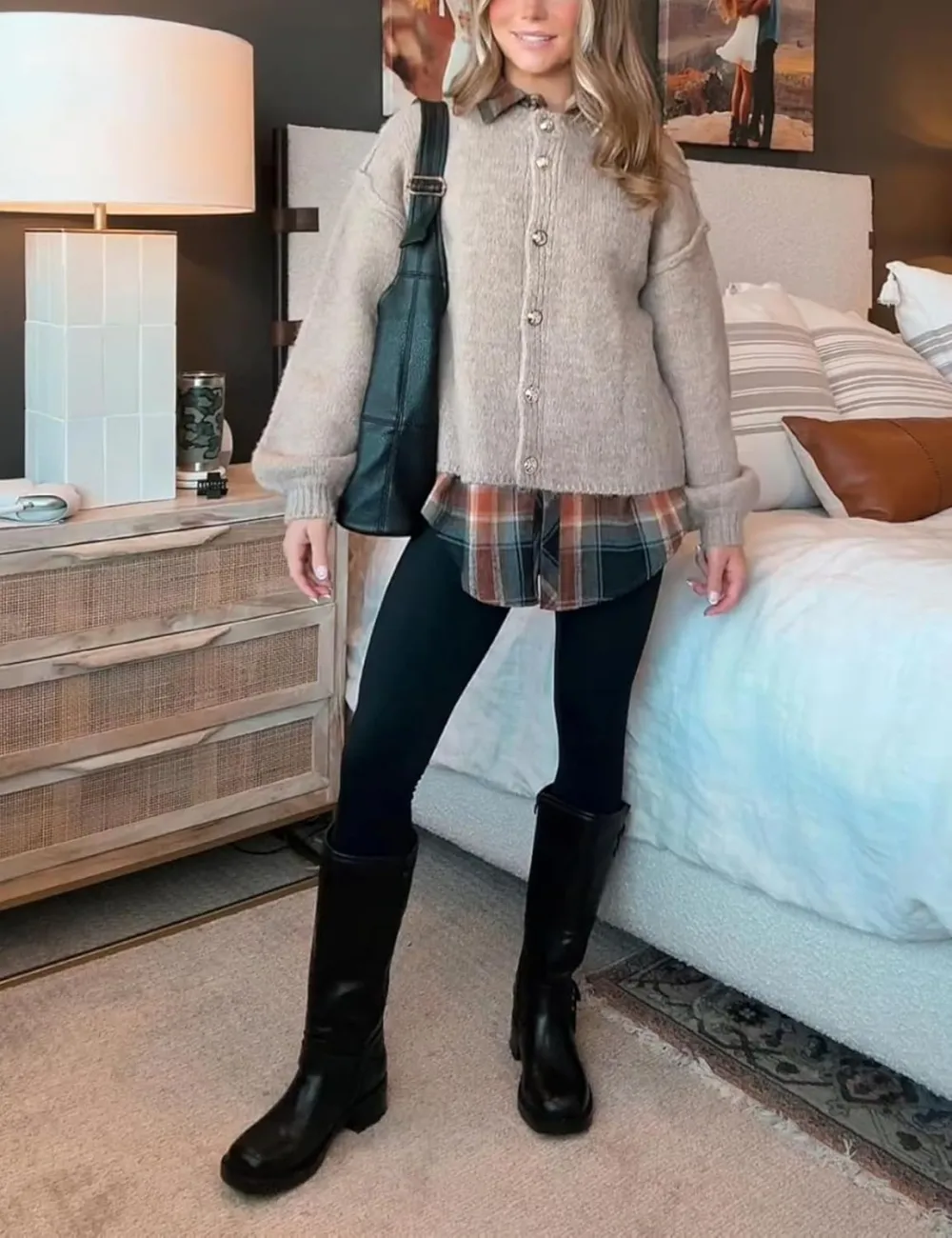 🎄Hot Sale Sweaters Casual Lightweight Long Sleeve Button Up Knit Oversized