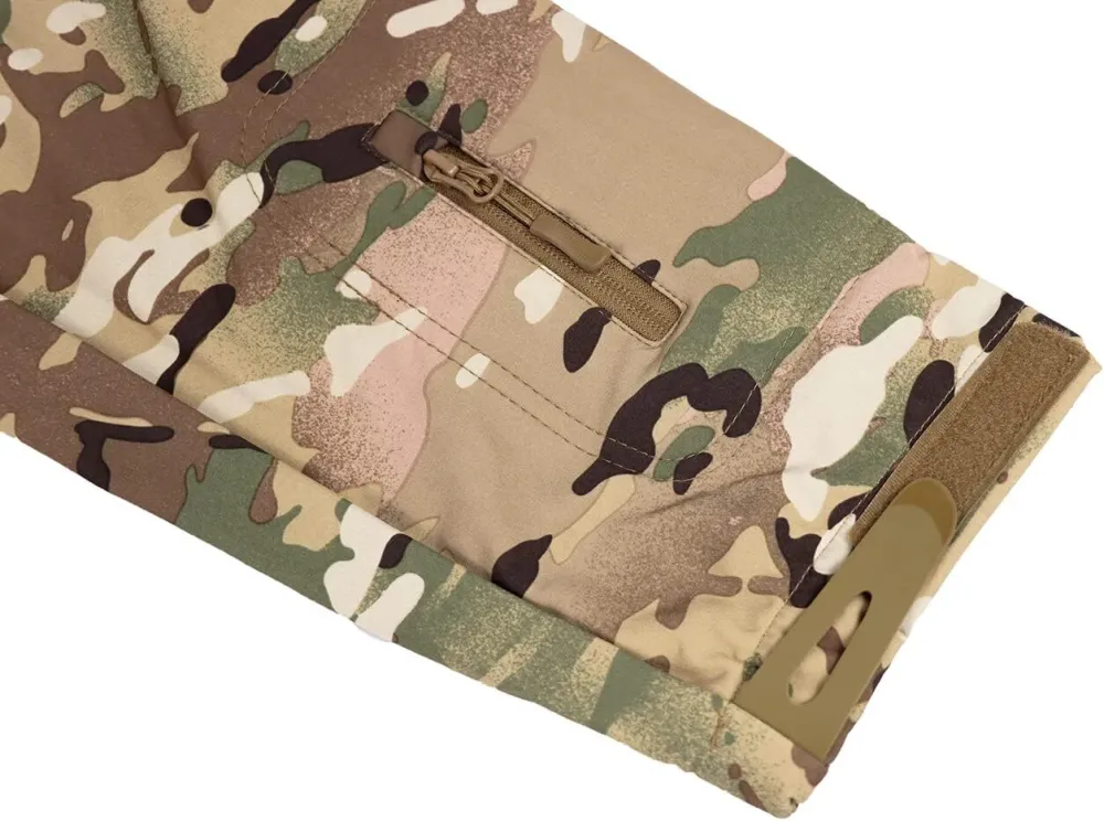 Men's Tactical Softshell Jacket Waterproof Fleece Hooded Hunting Coat