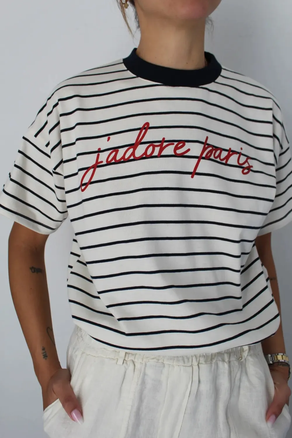 Openwork Relaxed Short Sleeve Knit Top Tee