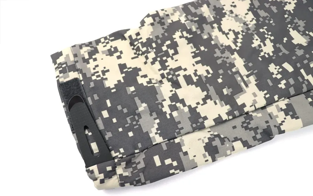 Men's Tactical Softshell Jacket Waterproof Fleece Hooded Hunting Coat