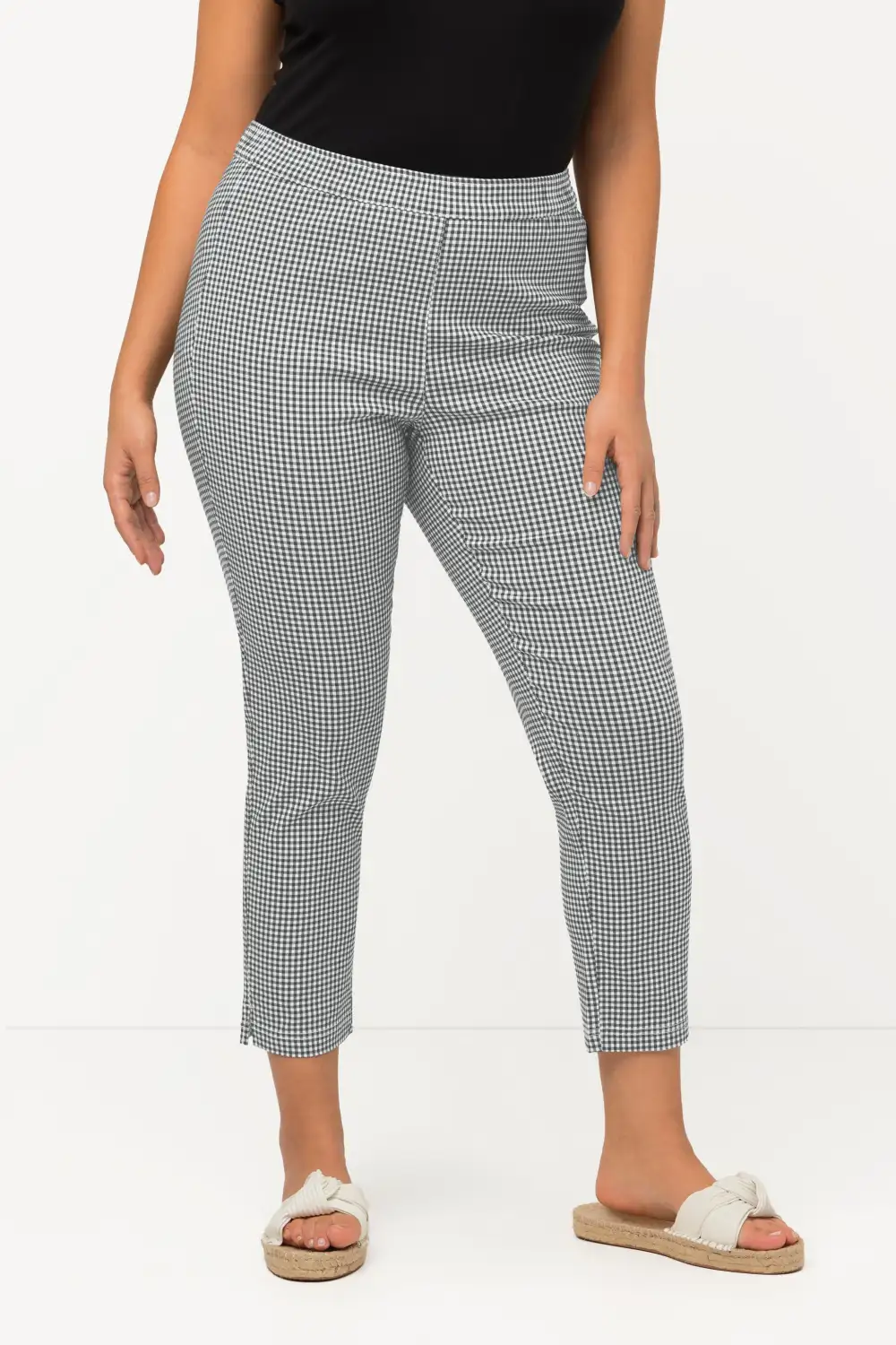 7/8-Bengalinhose Sienna Vichykaro hochelastisch