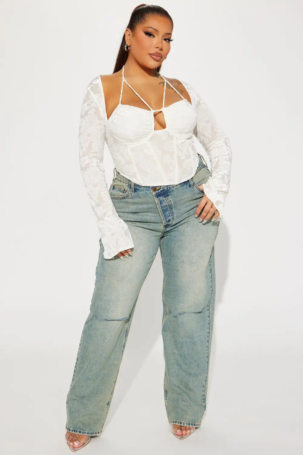 Avery Corset Top - Ivory