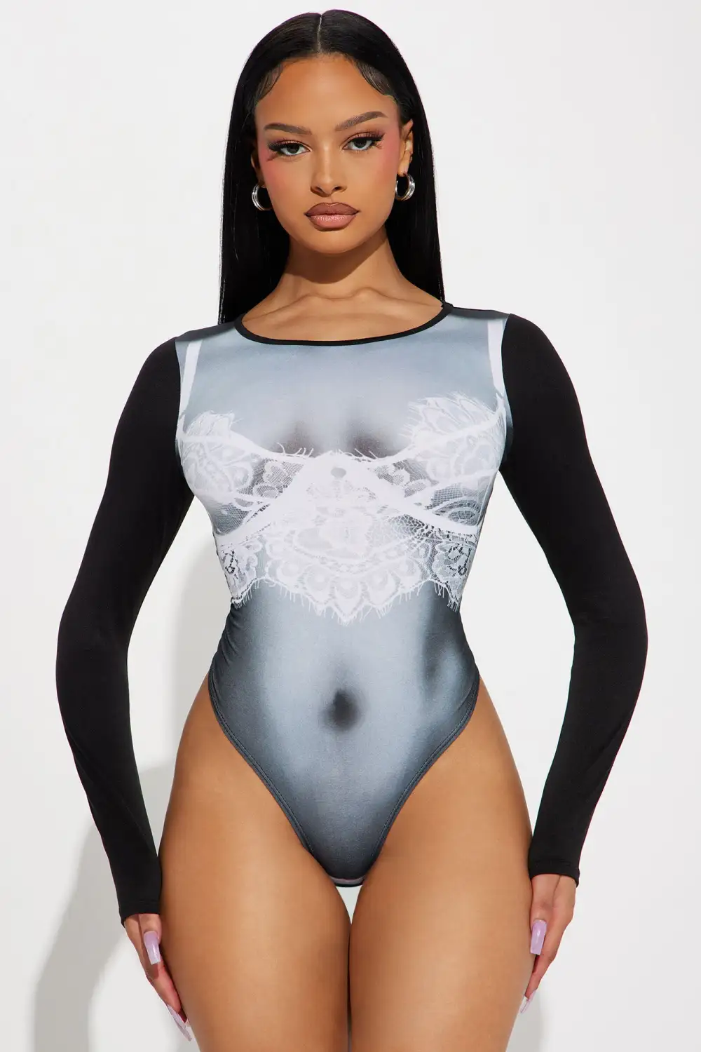 You'll Love It Here Bodysuit - Black/combo