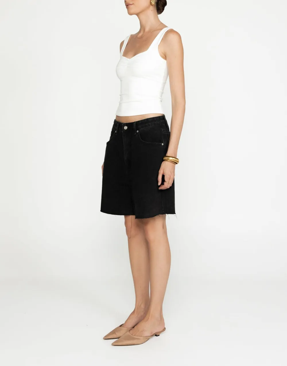 Elegant Solid Color Heart-Shaped Women's Vest