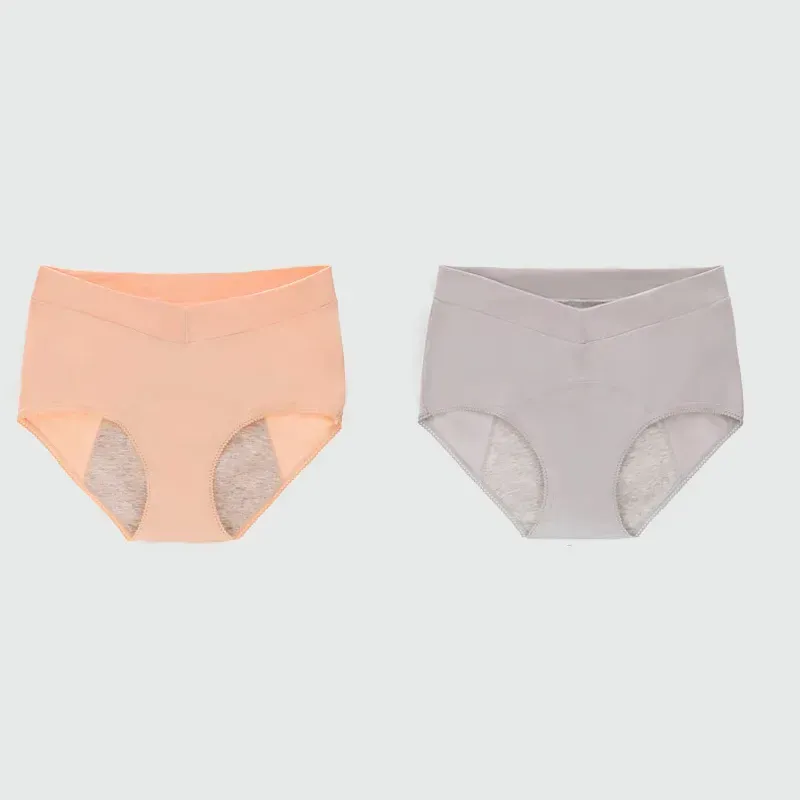 Plus Size V High Waist 100% Cotton Menstrual Panties