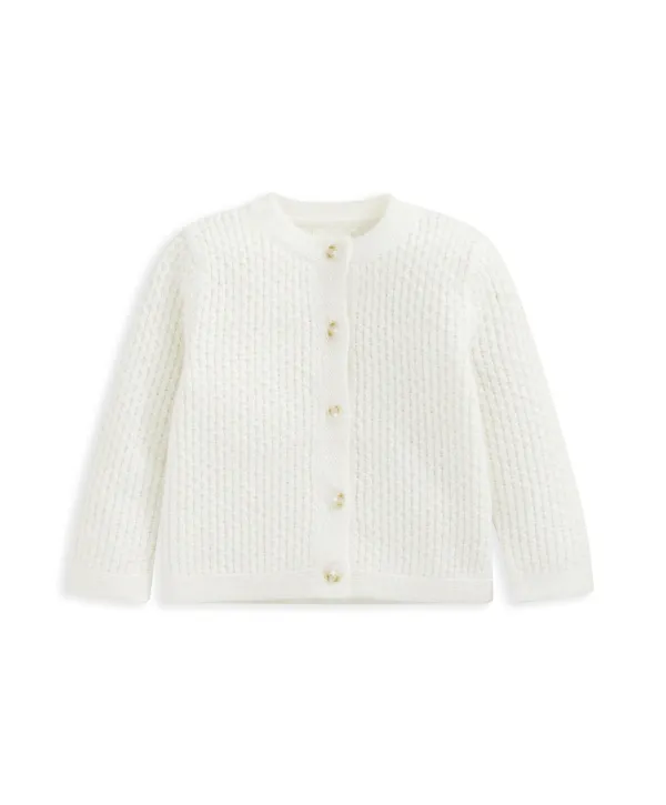 Knitted Cardigan - White