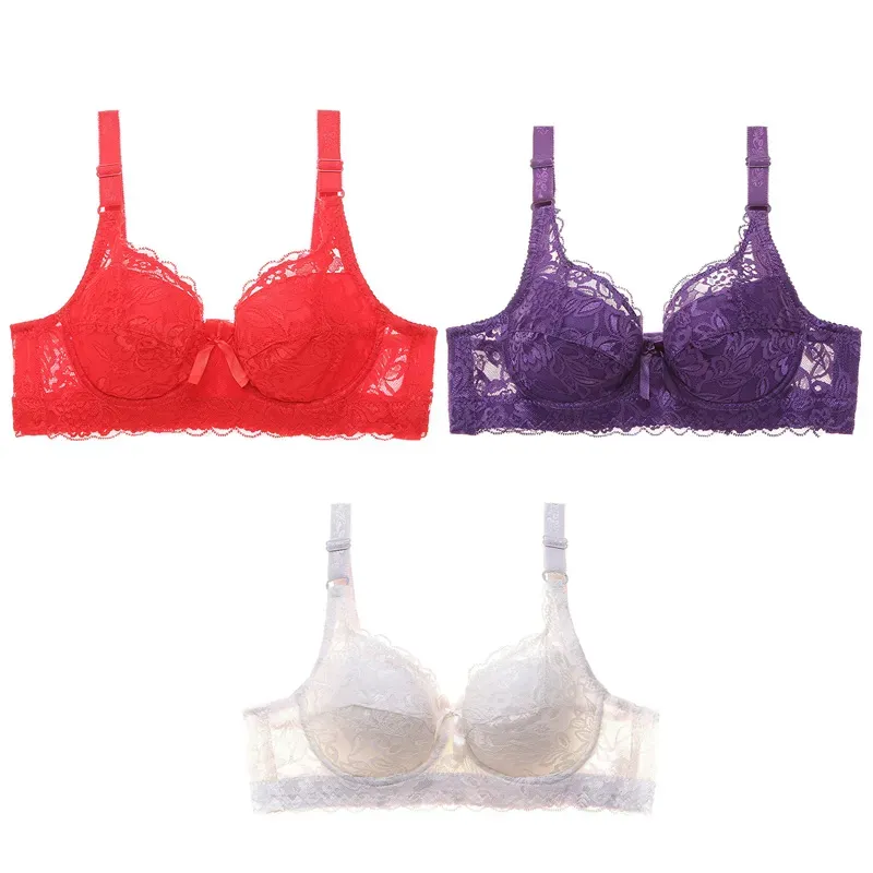 Plus Size Sexy Crop Top Push-up Bras 48D