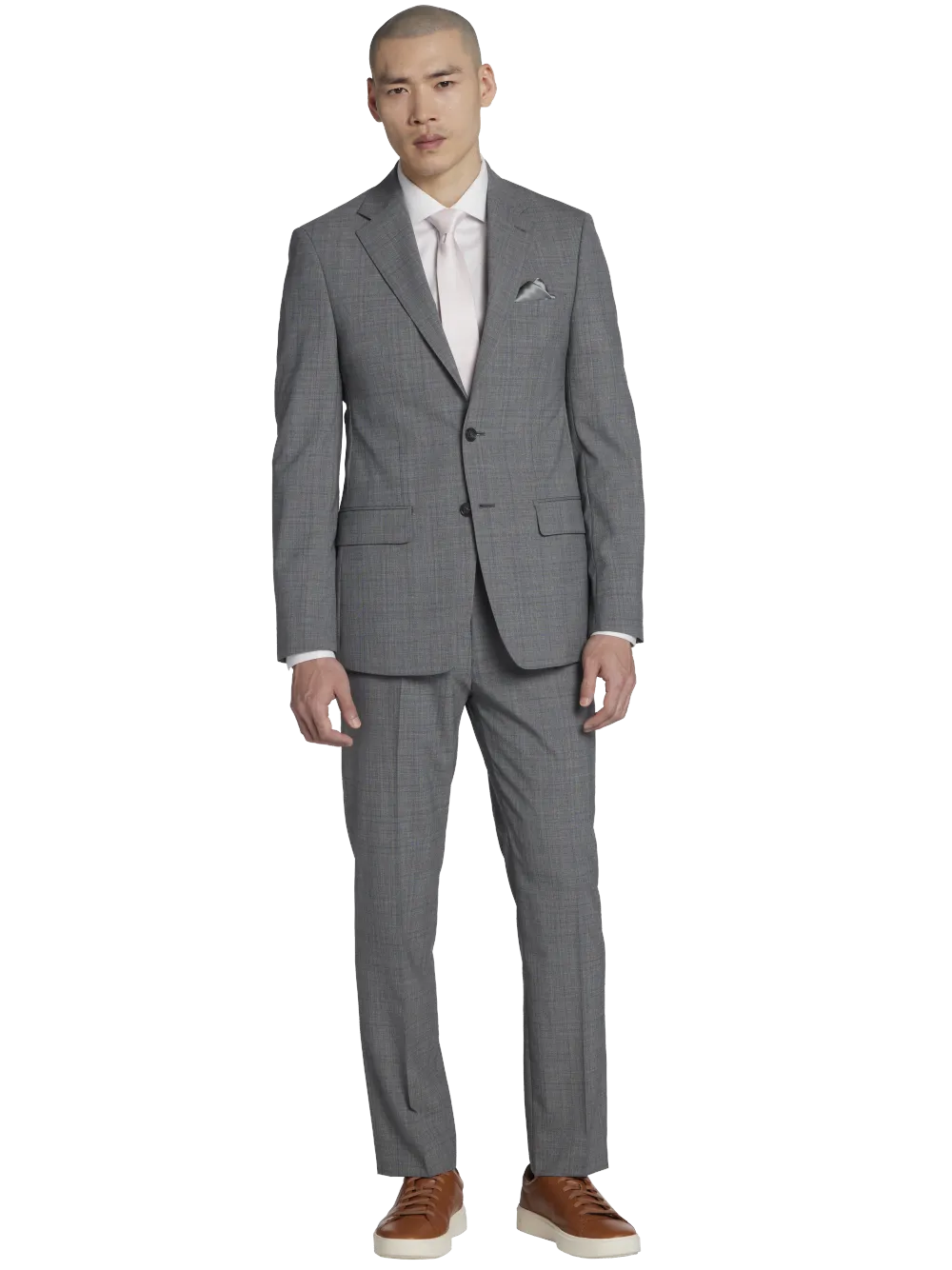 Calvin Klein Slim Fit Wool Blend Plaid Suit Jacket