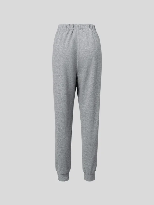 Women's plain casual loose zipper hooded lightweight Two Piece Sets