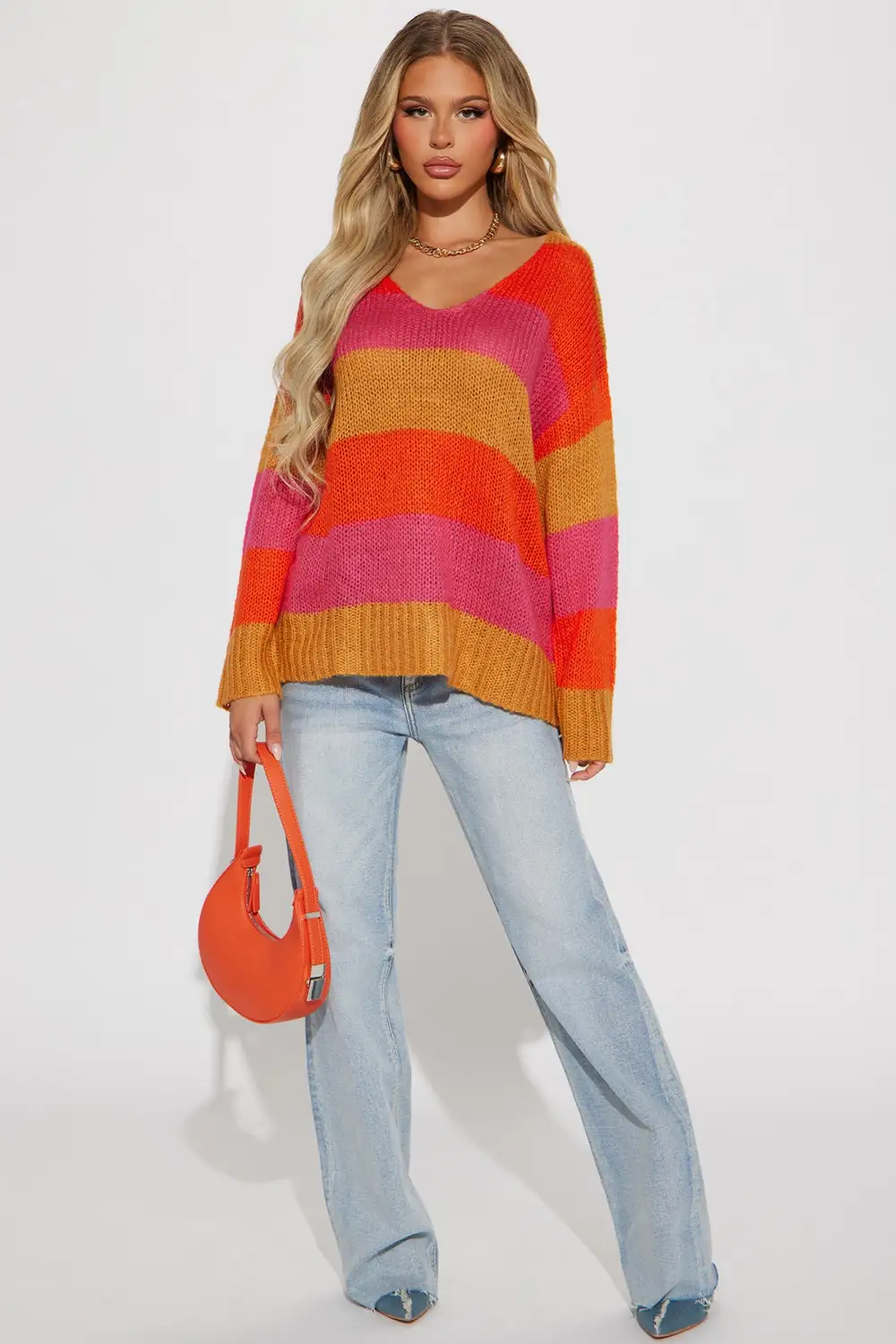 Madrigal Striped Sweater - Multi Color
