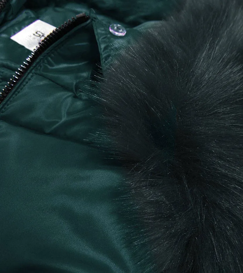 QUI stitched ladies winter jacket green