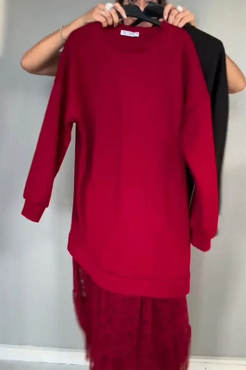 Women's Round Neck Patchwork Dress